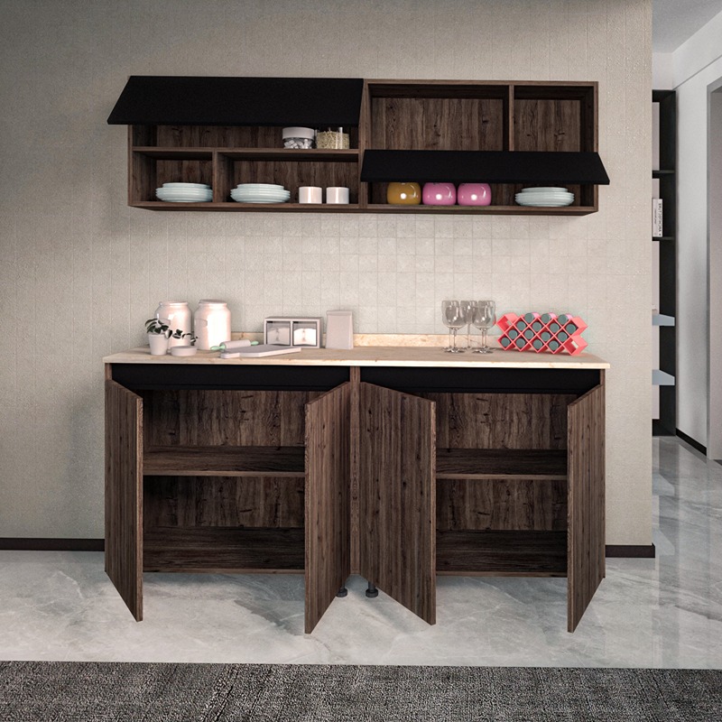 Kitchen Unit Set, 2 Pcs, Multiple Colors - KM-EG38-196