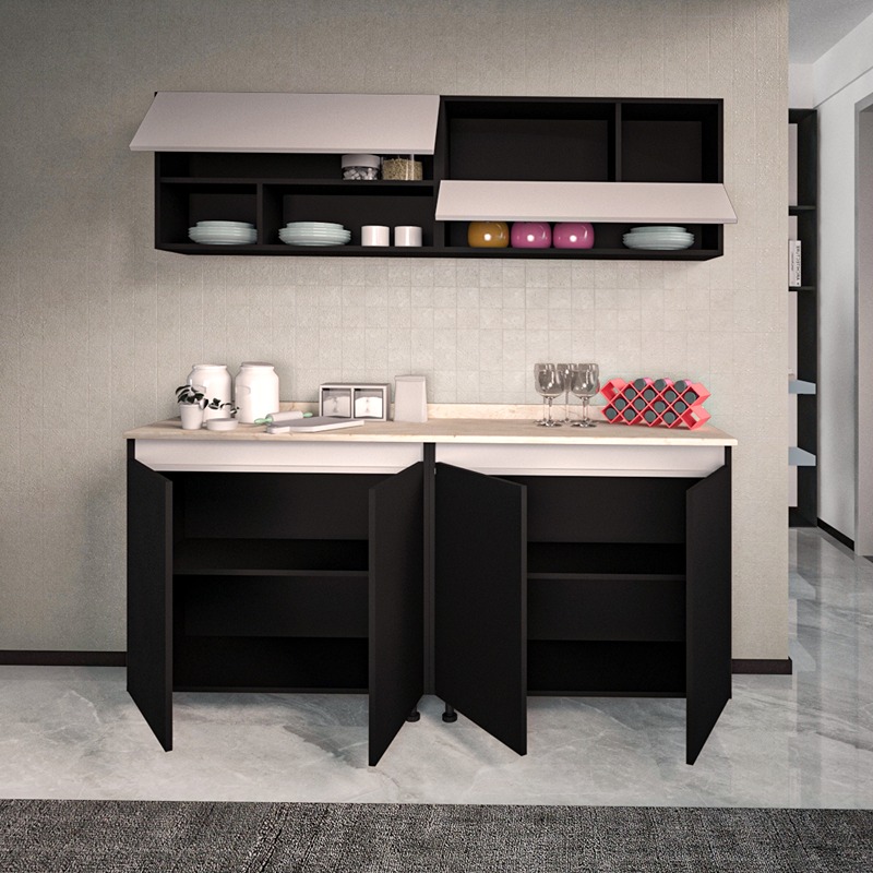 Kitchen Unit Set, 2 Pcs, Multiple Colors - KM-EG38-196