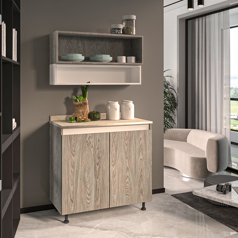 Kitchen Unit Set, 2 Pcs, Multiple Colors - KM-EG38-197
