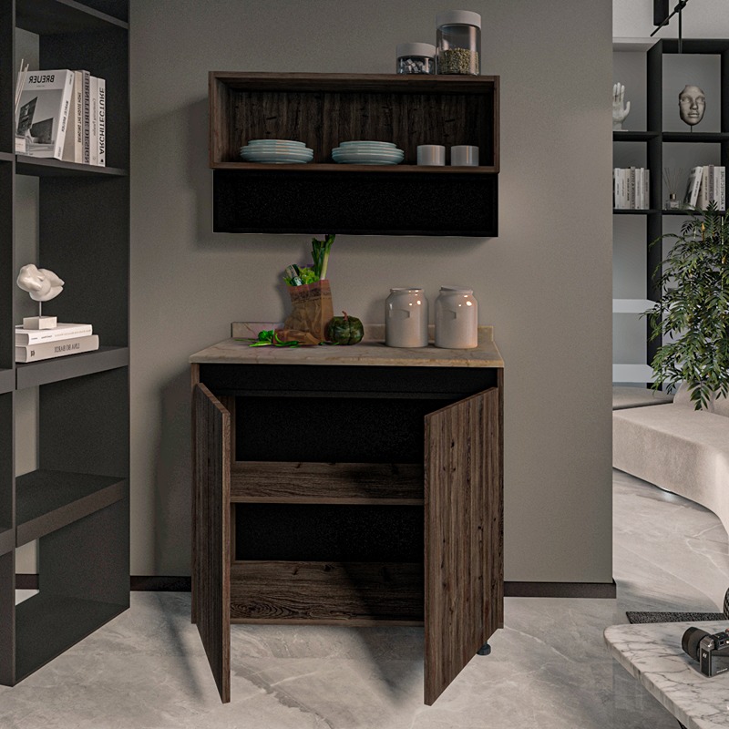 Kitchen Unit Set, 2 Pcs, Multiple Colors - KM-EG38-197