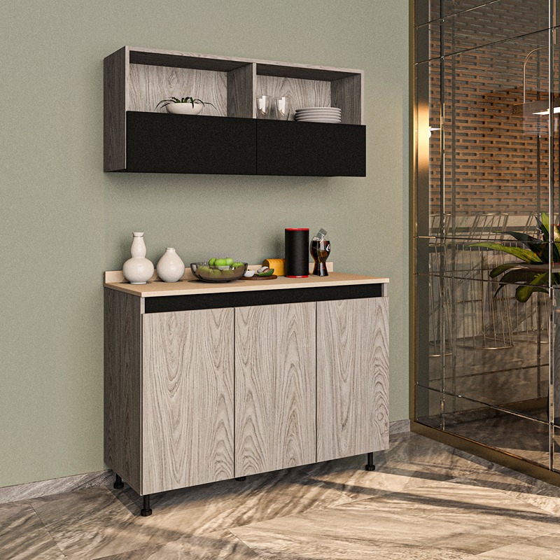 Kitchen Unit Set, 2 Pcs, Multiple Colors - KM-EG38-198