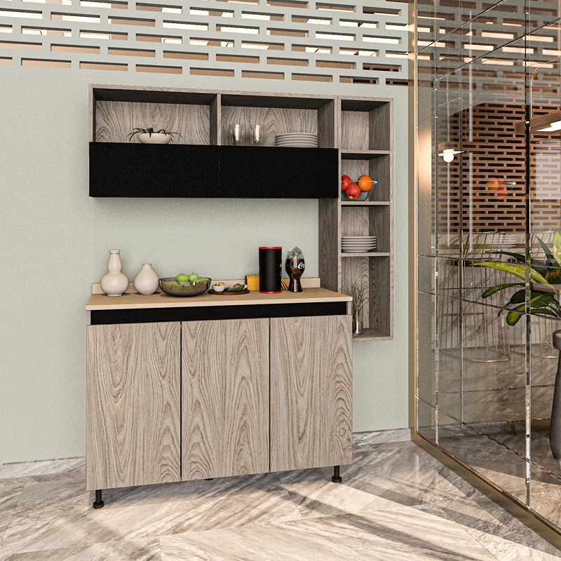 Kitchen Unit Set, 3 Pcs, Multiple Colors - KM-EG38-199