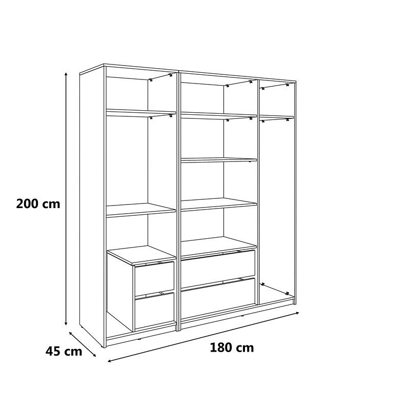 Dressing, 180 cm, Multiple Colors - KM-EG38-201