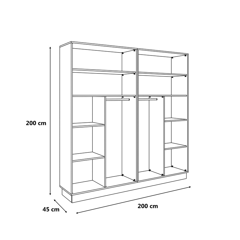 Dressing, 200 cm, Multiple Colors - KM-EG38-207