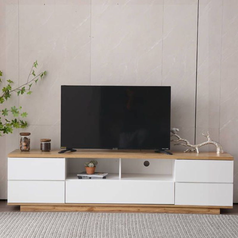 TV unit, 180 cm, Wood/white - KM-EG188-107