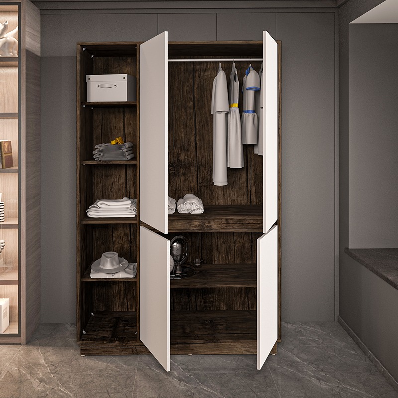 Wardrobe, 120 cm, Multiple Colors - KM-EG38-220