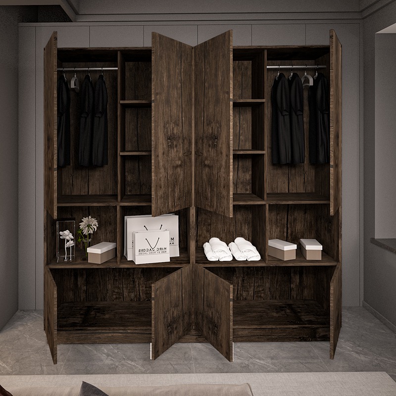 Wardrobe, 200 cm, Multiple Colors - KM-EG38-221