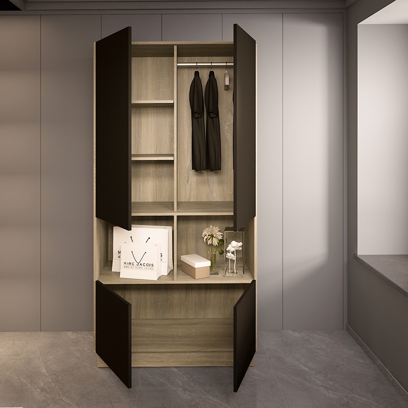 Wardrobe, 100 cm, Multiple Colors - KM-EG38-222