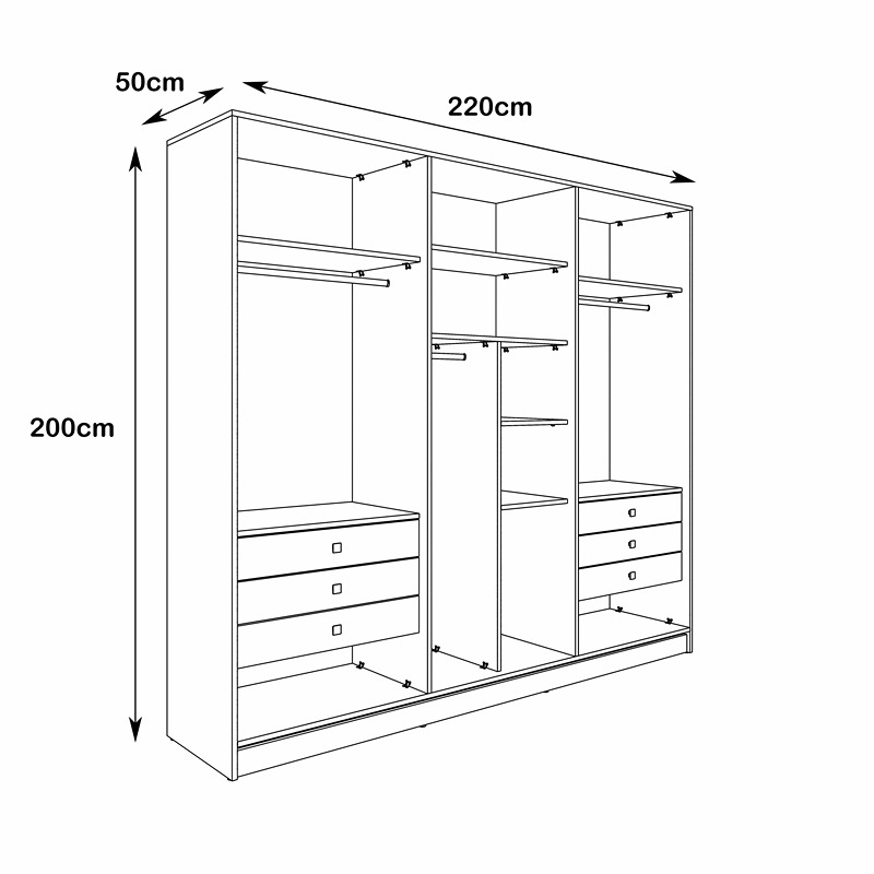 Dressing, 220 cm, Multiple Colors - KM-EG38-226