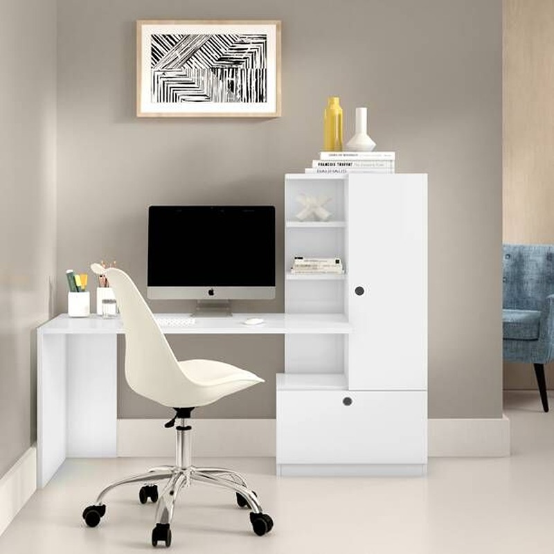 Desk, 120 cm, White - KM-EG188-154