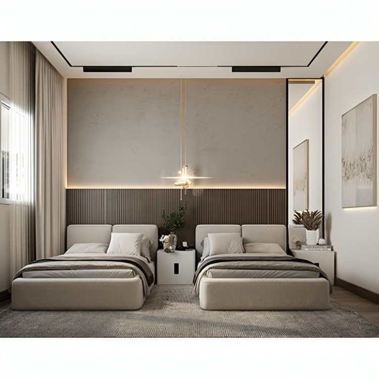 سريرين اطفال , قطعتين, اوف وايت - KM-EG144-41