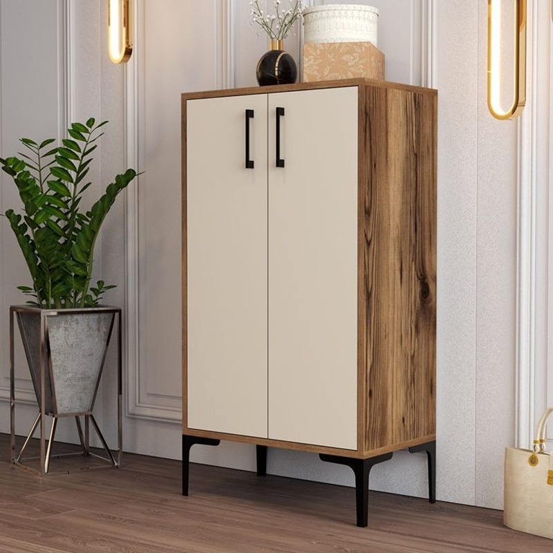 Shoe Cabinet, 70 cm, Wood/Off White - KM-EG188-388