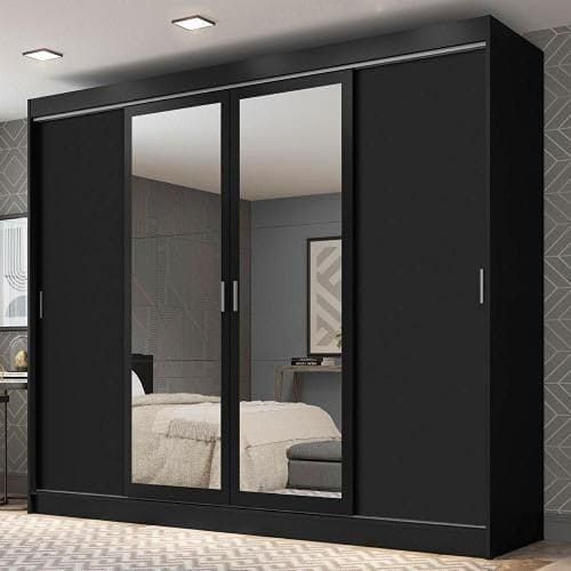 Wardrobe 240 cm, Black - KM-EG188-395