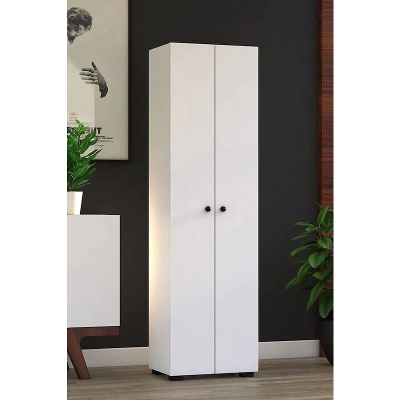 Wardrobe 70 cm, White - KM-EG188-403