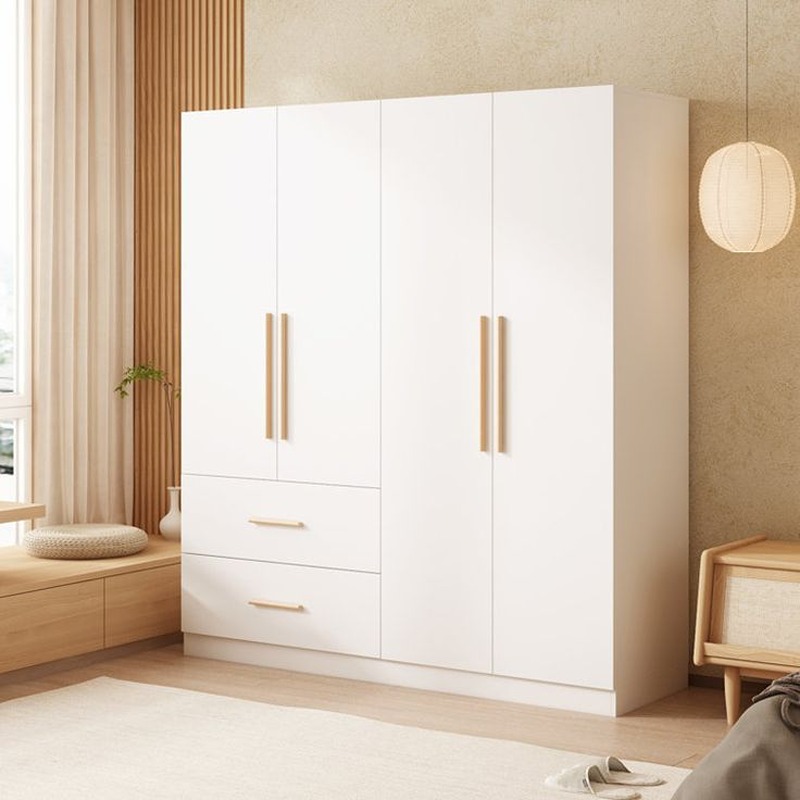 Wardrobe 160 cm, White - KM-EG188-404