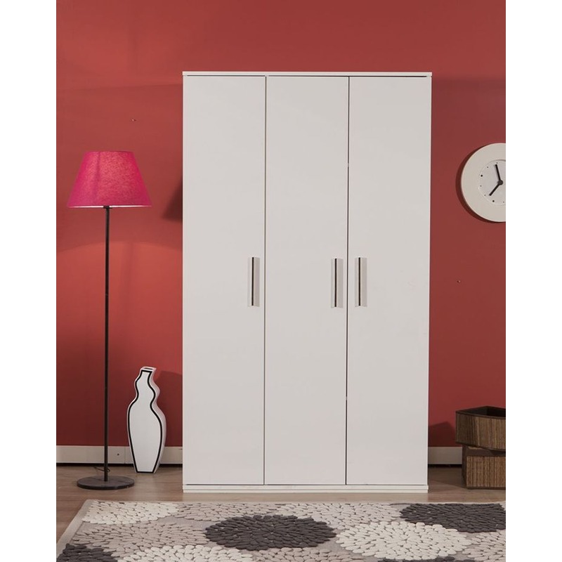 Wardrobe 120 cm, White - KM-EG188-407