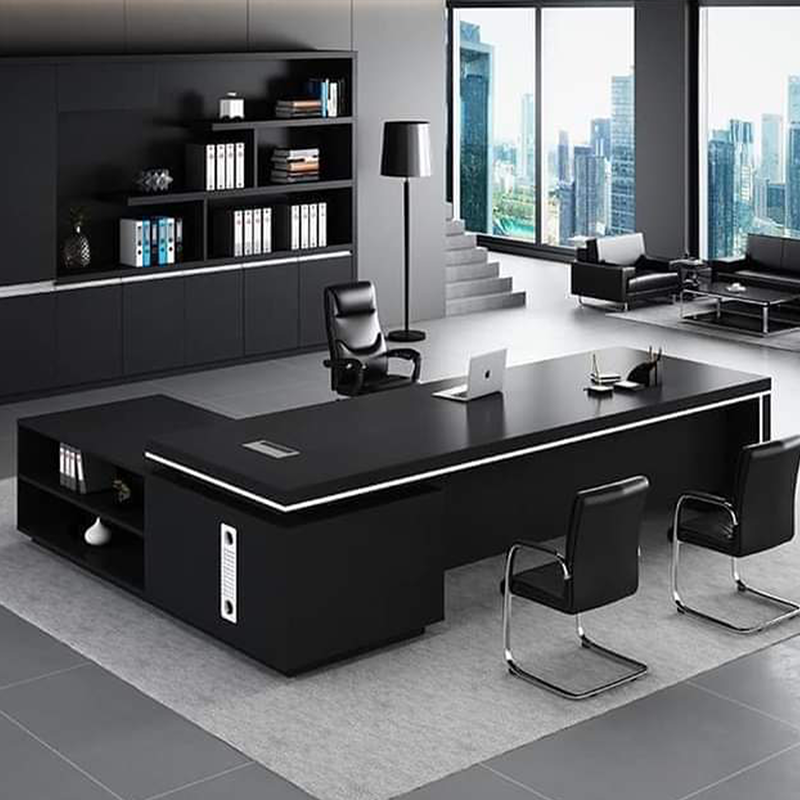 مكتب، 240 × 160 سم، أسود - KM-EG189-155