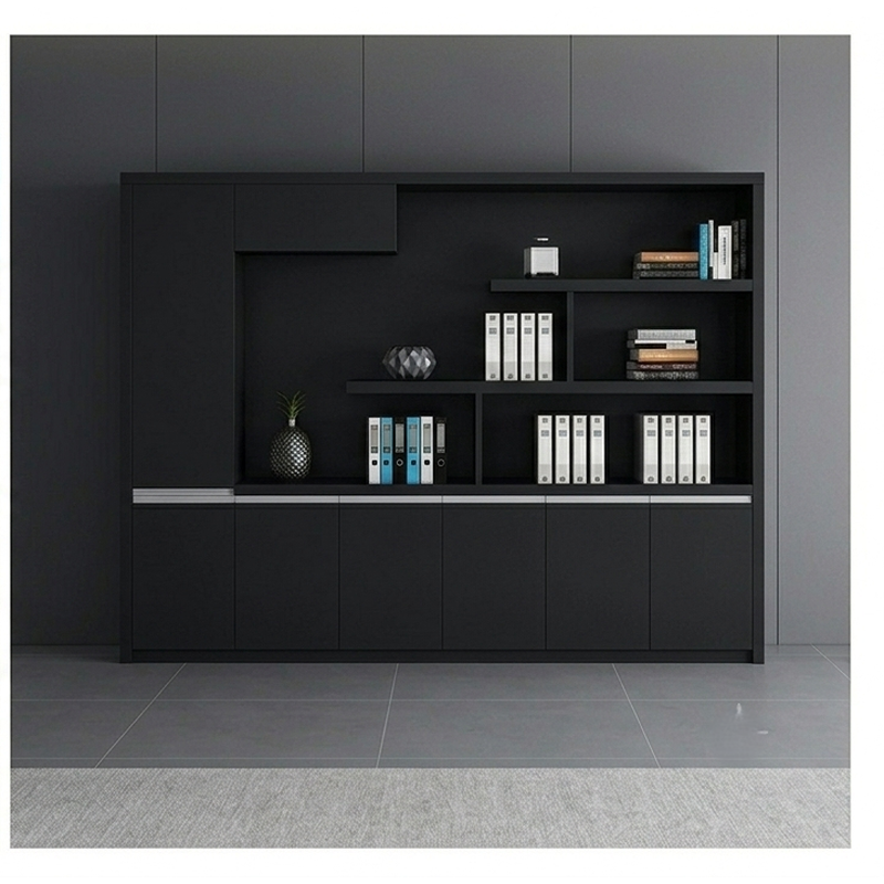 مكتبة، 240 سم، أسود - KM-EG189-156