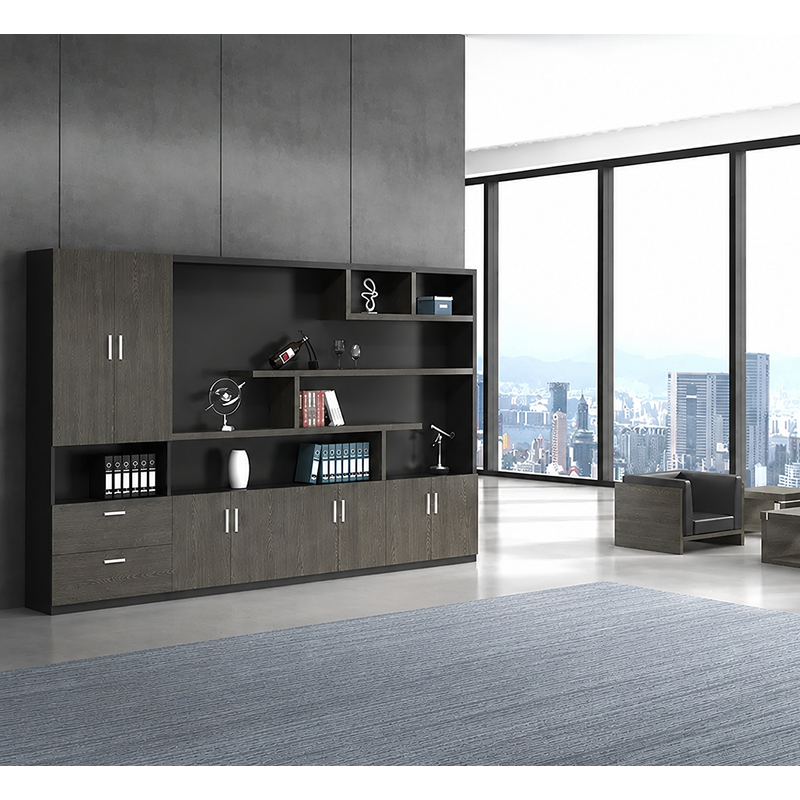 مكتبة، 240 سم، أسود/بني داكن - KM-EG189-160