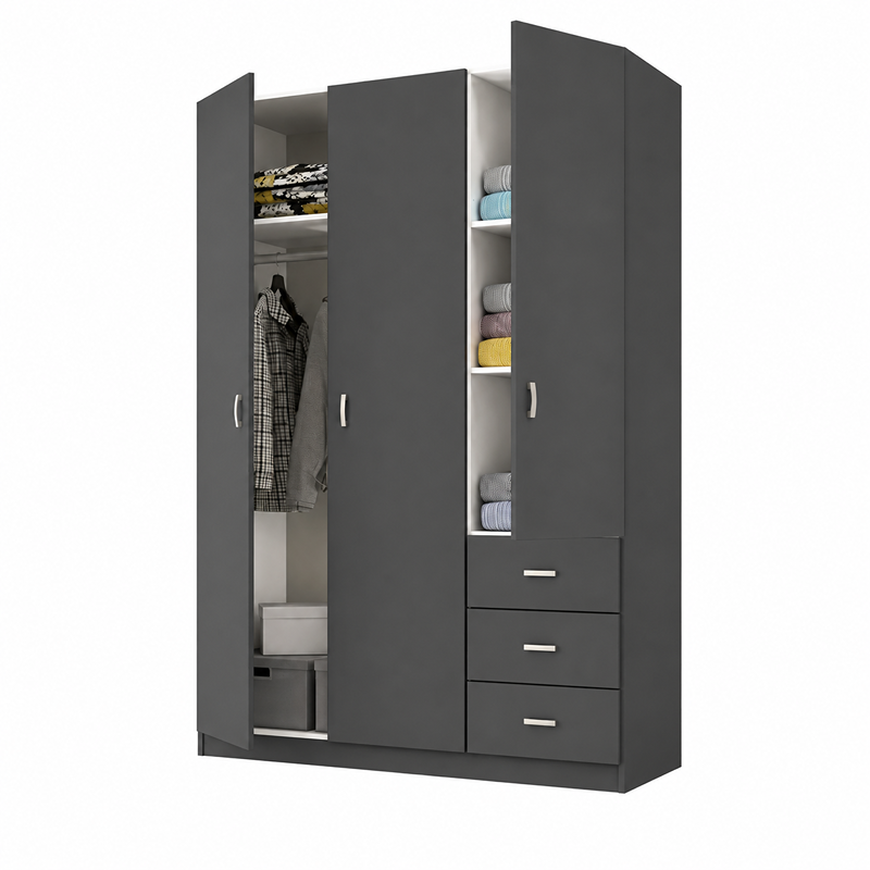 دولاب، 150 سم، رمادي فحم - KM-EG189-88