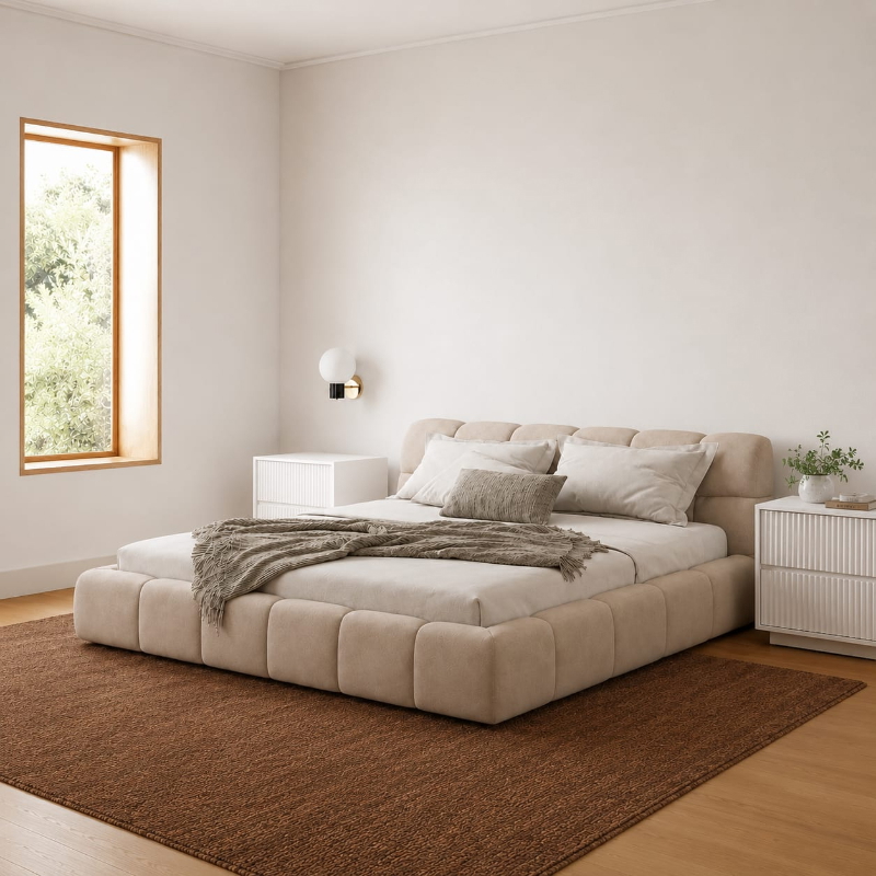 Bed, 160 cm, Beige -  KM-EG111-250