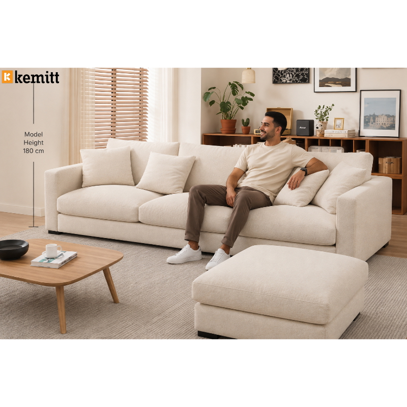 ركنة, 240 سم, أوف وايت - KM-EG152-49