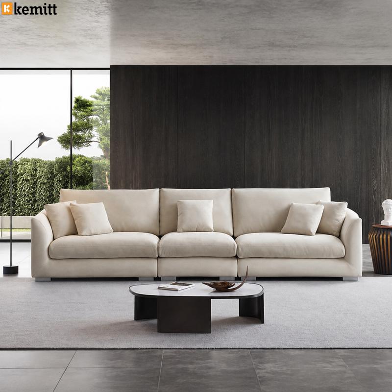 كنبة 3 مقعد, 250 سم, أوف وايت - KM-EG152-34