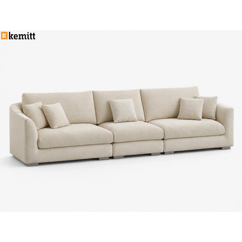 كنبة 3 مقعد, 250 سم, أوف وايت - KM-EG152-34
