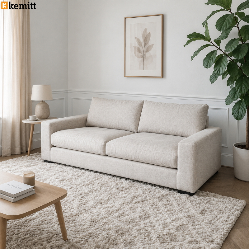 كنبة مقعدين, 180 سم, أوف وايت - KM-EG152-37