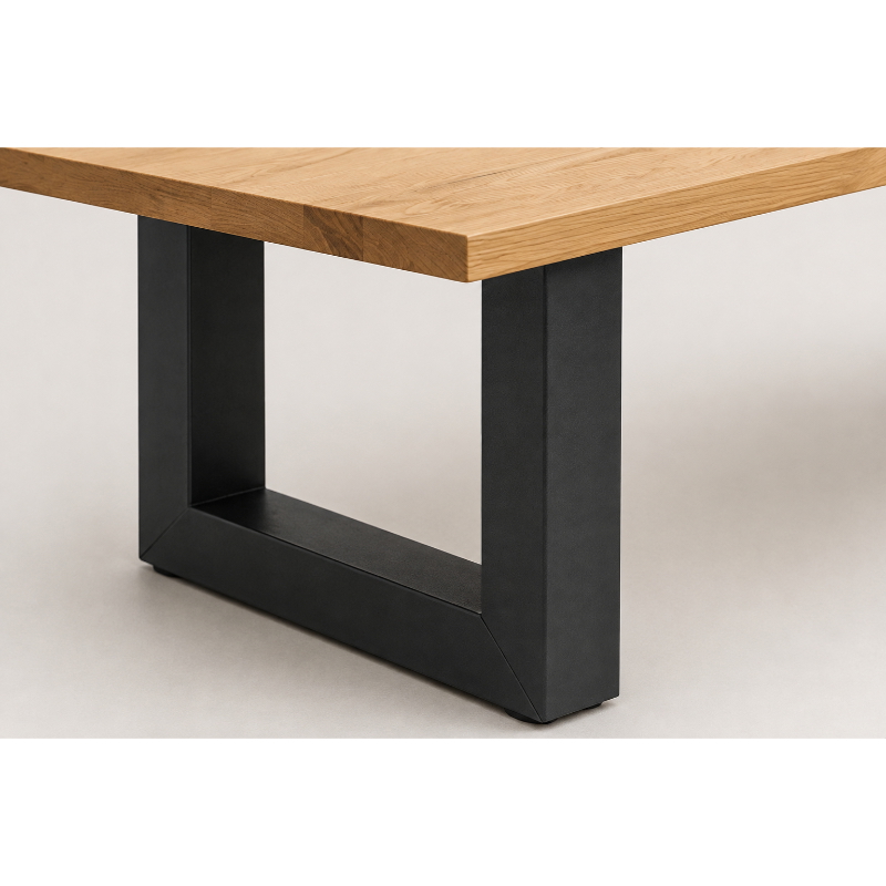 Coffee table, 100 cm, Black/Beige - KM-EG157-20