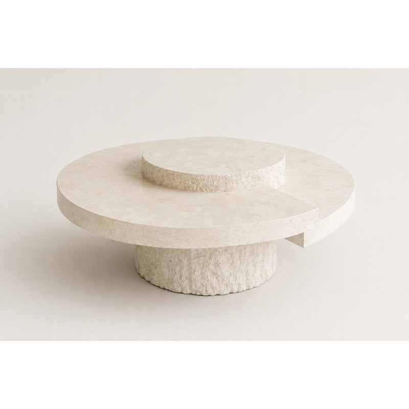 Coffee Table, 75 cm, White - KM-EG148-38
