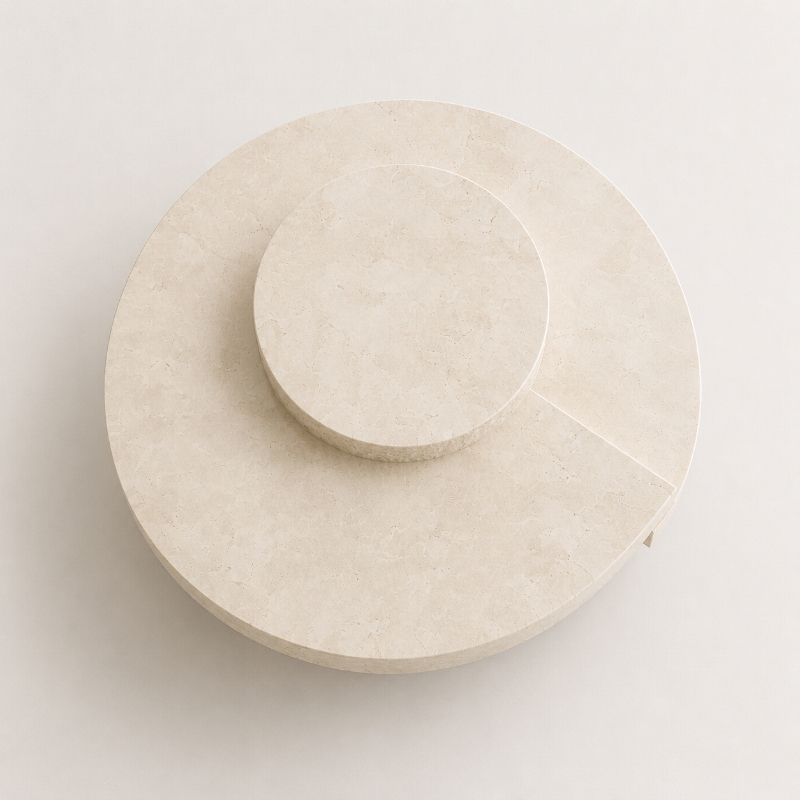 Coffee Table, 75 cm, White - KM-EG148-38