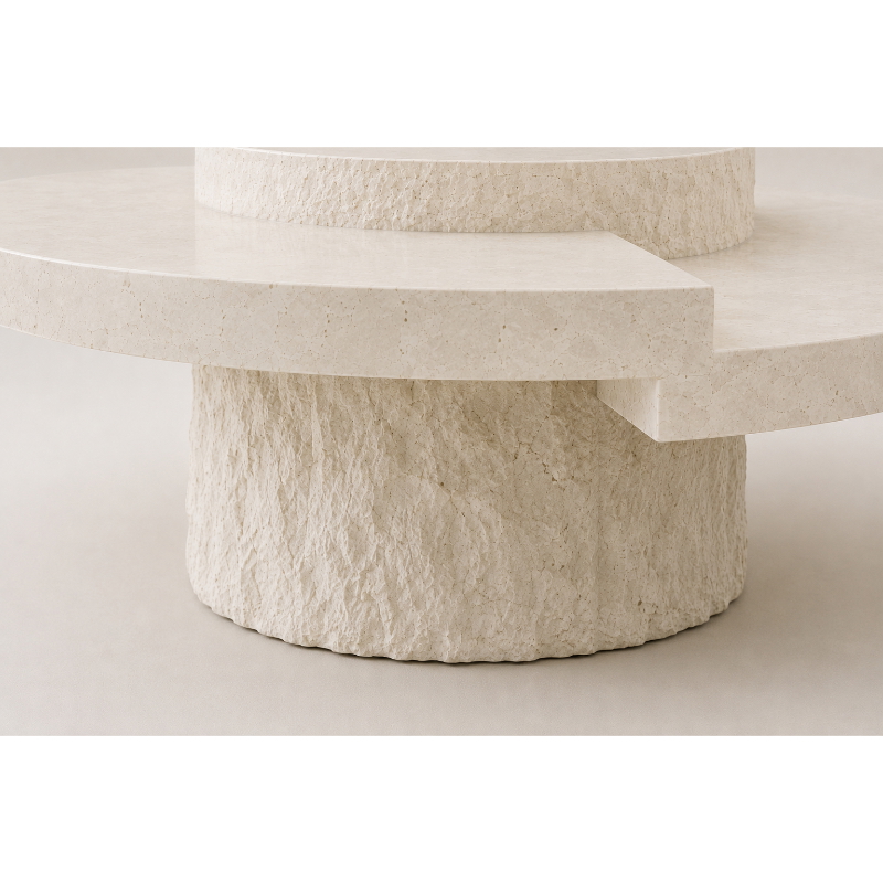 Coffee Table, 75 cm, White - KM-EG148-38