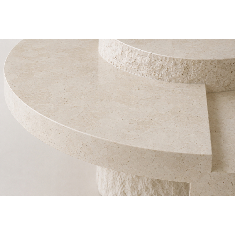 Coffee Table, 75 cm, White - KM-EG148-38