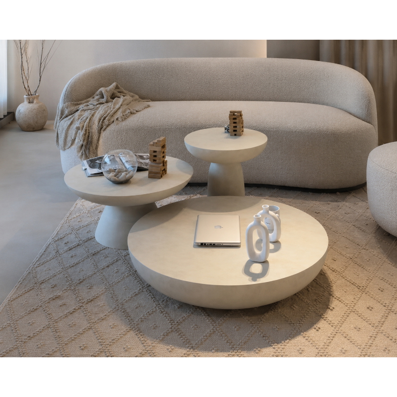 Coffee Table, Multiple Sizes, Off White - KM-EG148-31