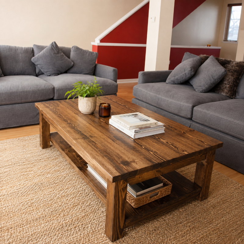 Coffee Table, 60 cm, Dark Wood - KM-EG22-69