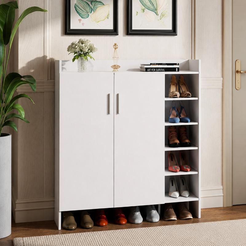 Shoe Cabinet, 100 cm, White - KM-EG154-32