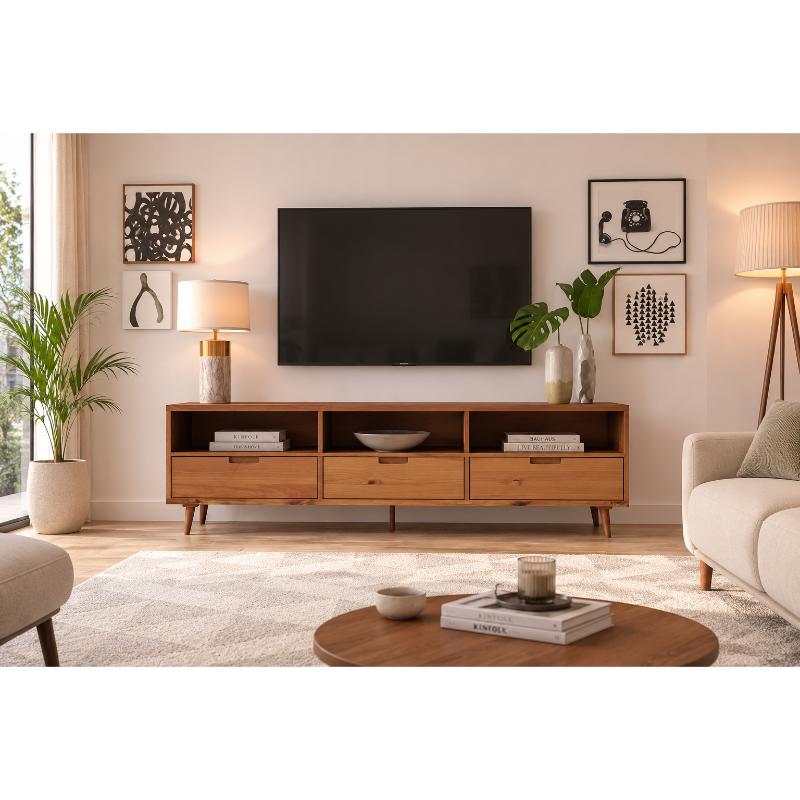TV Table, 160 cm, Dark Wood - KM-EG147-01