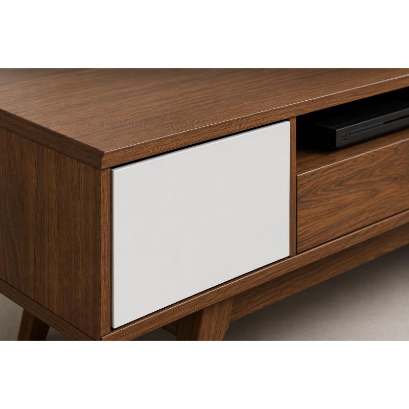 Tv Unit, 160 cm, Wood/White - KM-EG188-103