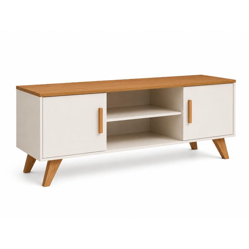 Tv Unit, 150 cm, Wood/White - KM-EG188-100