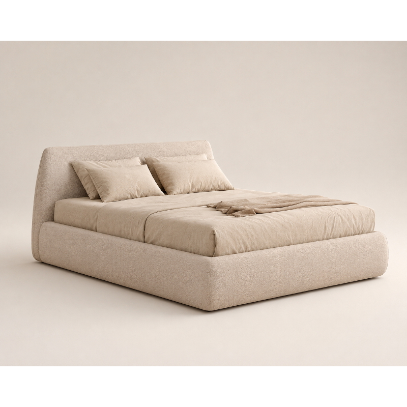 Bed, Multiple Sizes, Beige - KM-EG28-397