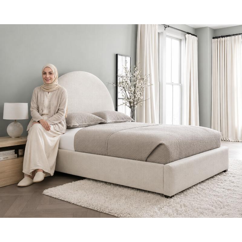 Bed, Multiple Sizes, Off White - KM-EG35-81
