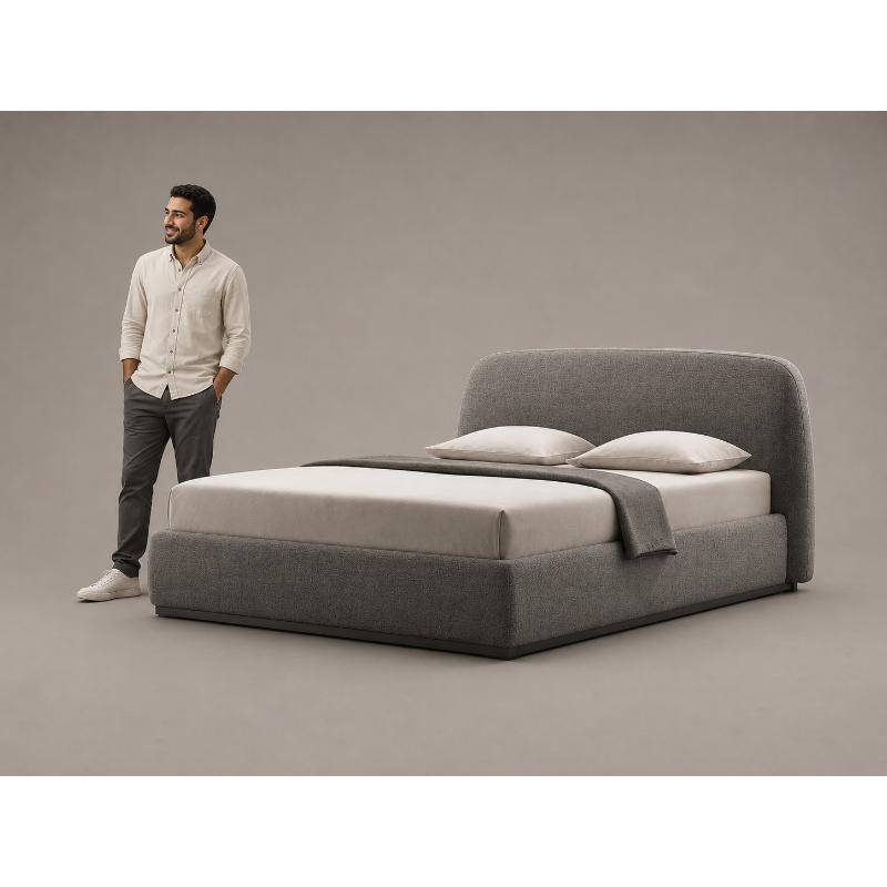 Bed, Multiple Sizes, Grey - KM-EG138-05