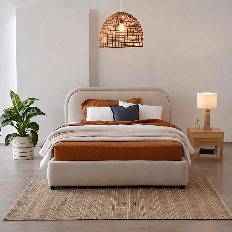 Bed, Multiple Sizes, Off White - KM-EG171-01