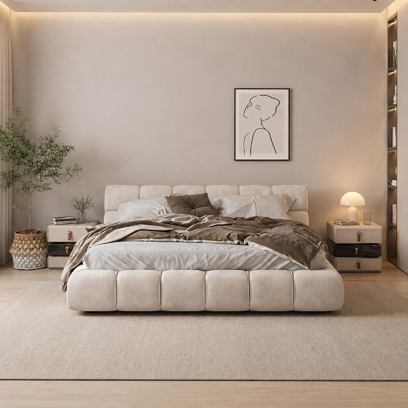 Bed, 160 cm, Beige - KM-EG171-17