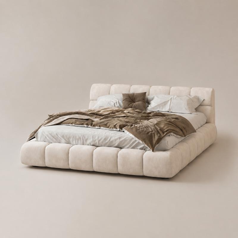 Bed, 160 cm, Beige - KM-EG171-17