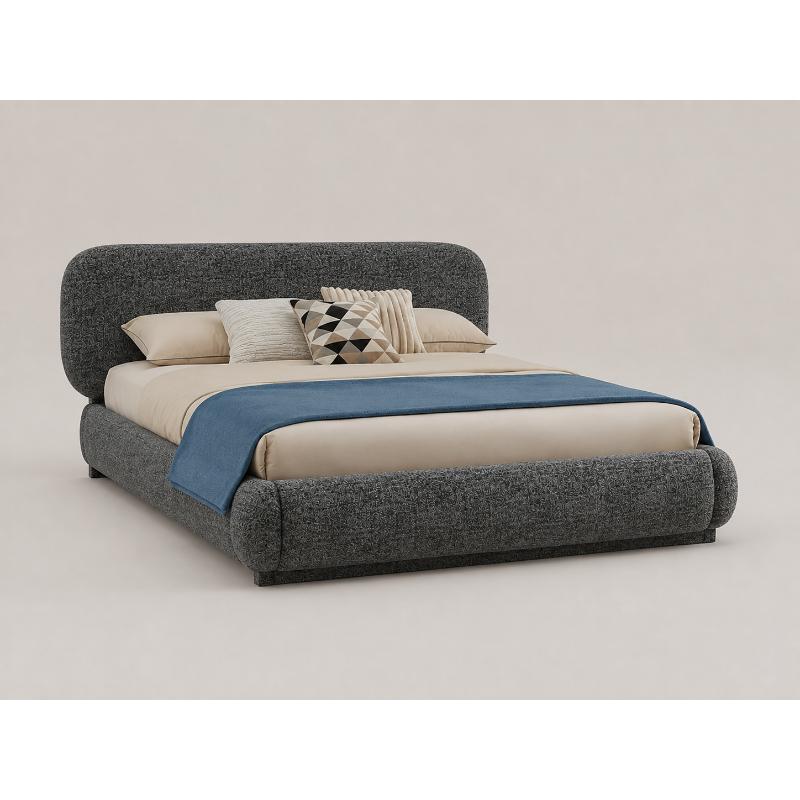 Bed, 160 cm, Dark Grey - KM-EG171-20