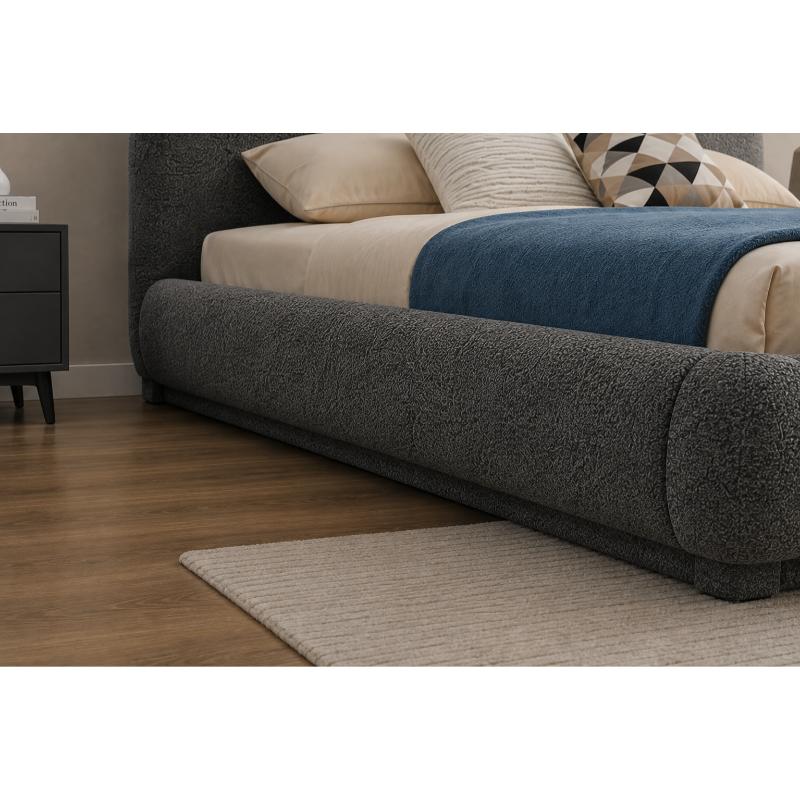 Bed, 160 cm, Dark Grey - KM-EG171-20