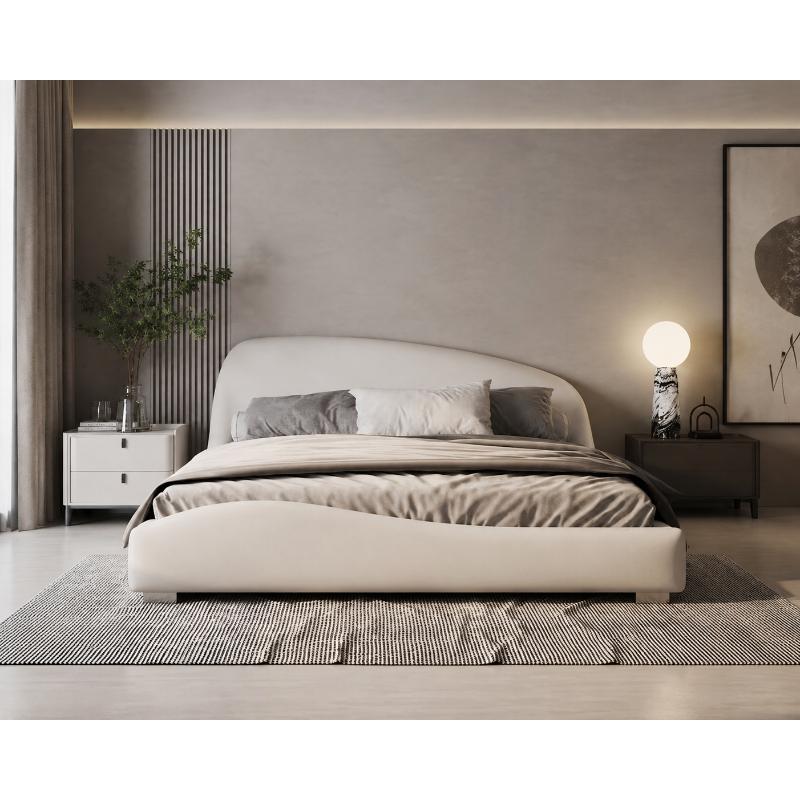 Bed, 160 cm, White - KM-EG171-19