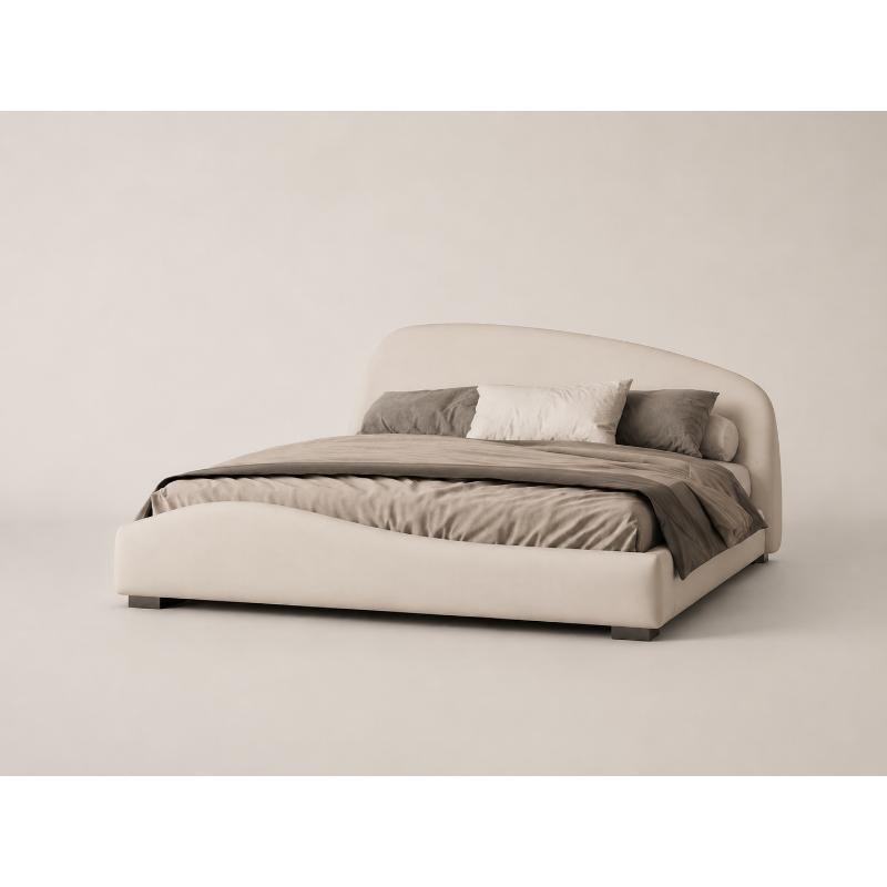 Bed, 160 cm, White - KM-EG171-19